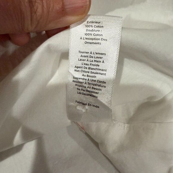 Talbots White Blouse with Colorful Embroidery - Picture 8 of 12